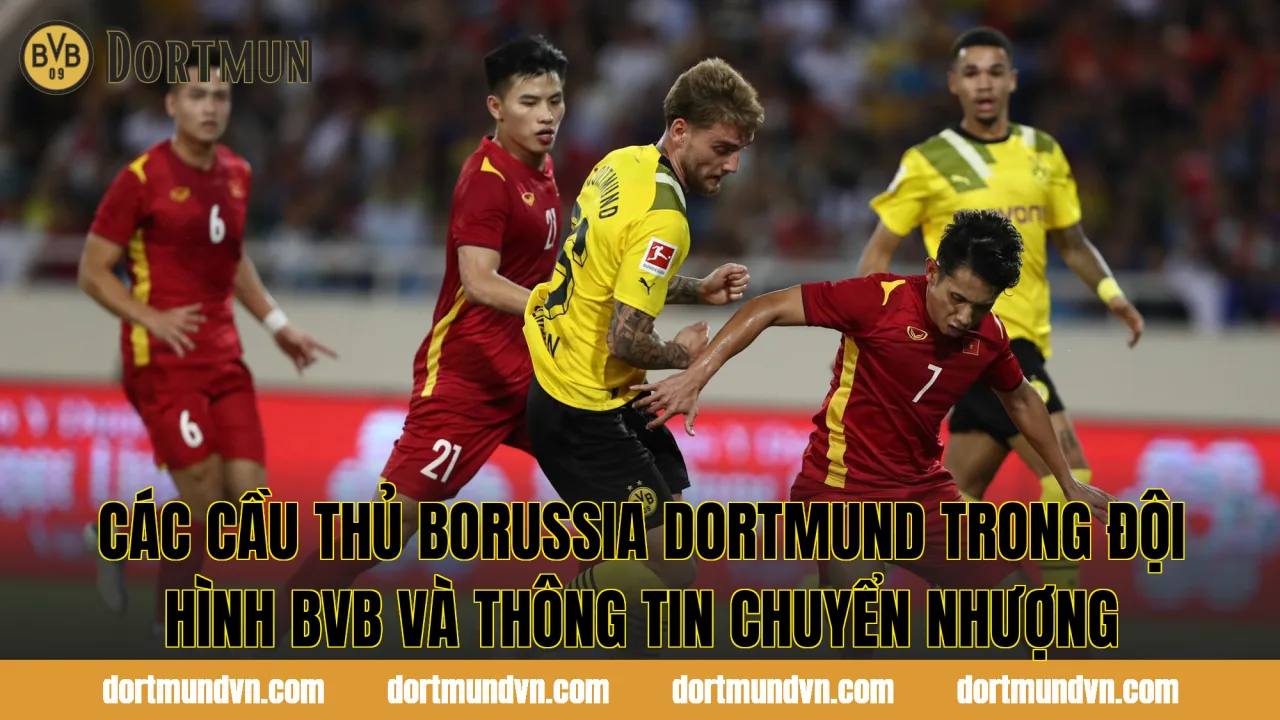 Các cầu thủ Borussia Dortmund trong đội hình BVB và thông tin chuyển nhượng