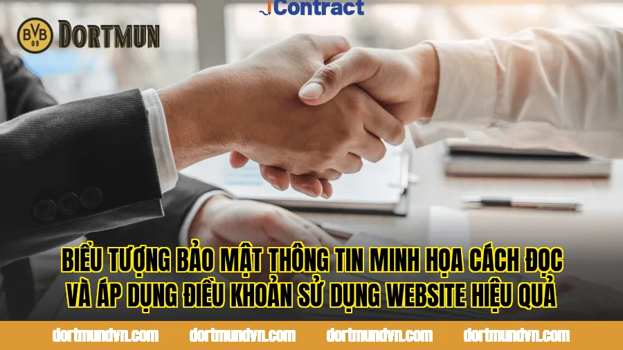 Biểu tượng bảo mật thông tin minh họa cách đọc và áp dụng điều khoản sử dụng website hiệu quả