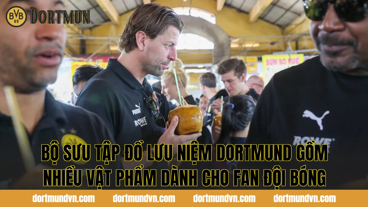 Bộ sưu tập đồ lưu niệm Dortmund gồm nhiều vật phẩm dành cho fan đội bóng