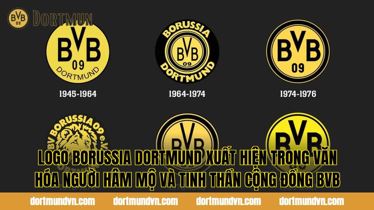 Logo Borussia Dortmund xuất hiện trong văn hóa người hâm mộ và tinh thần cộng đồng BVB