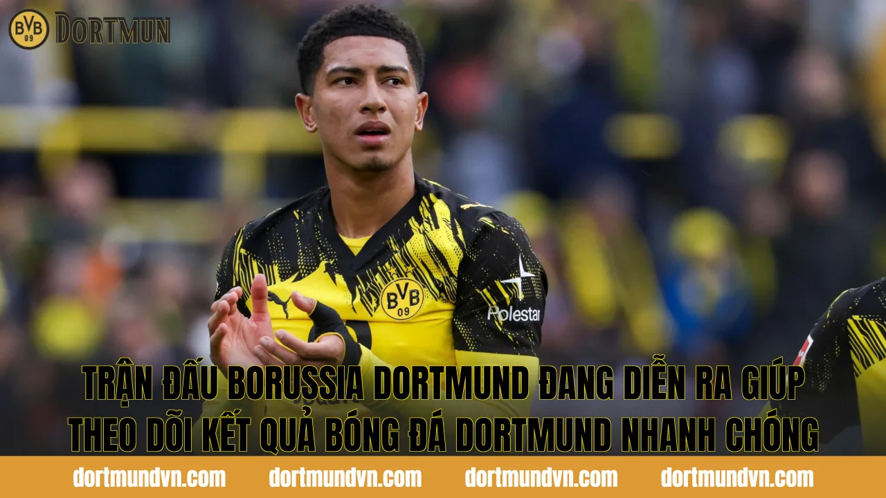 Trận đấu Borussia Dortmund đang diễn ra giúp theo dõi kết quả bóng đá Dortmund nhanh chóng