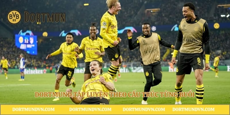 Dortmund tập luyện theo cấu trúc từng buổi