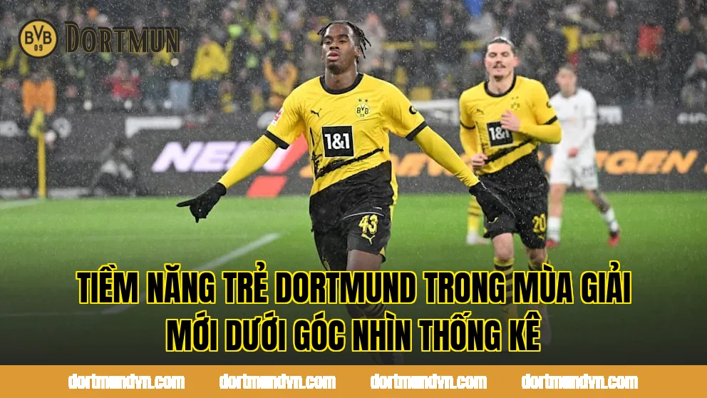 Tiềm năng trẻ Dortmund trong mùa giải mới dưới góc nhìn thống kê