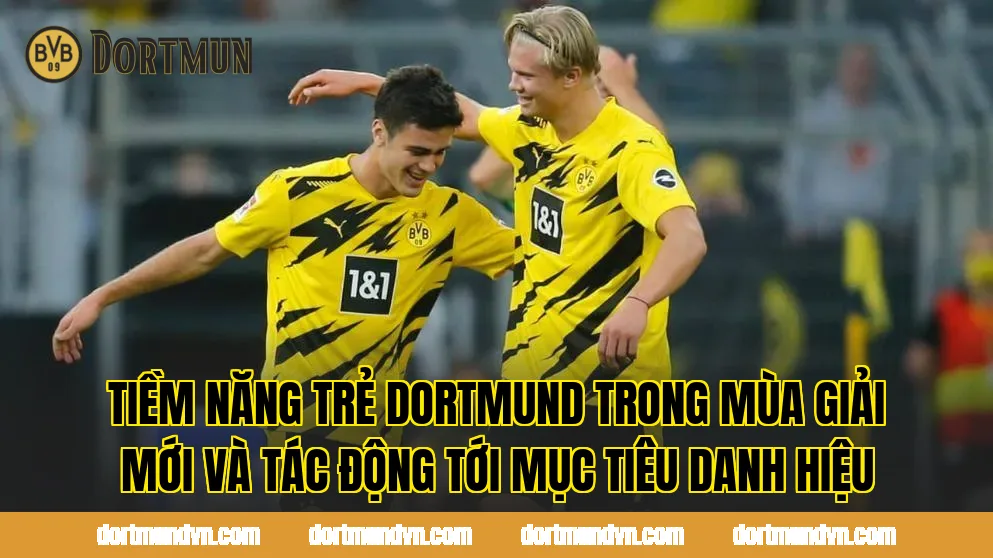 Tiềm năng trẻ Dortmund trong mùa giải mới và tác động tới mục tiêu danh hiệu