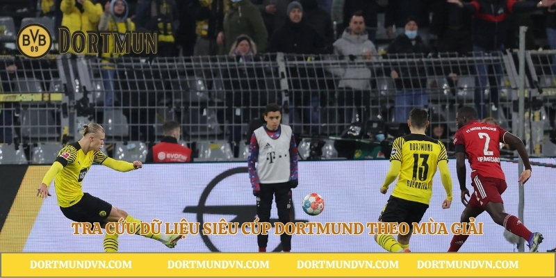 Tra cứu dữ liệu Siêu cúp Dortmund theo mùa giải